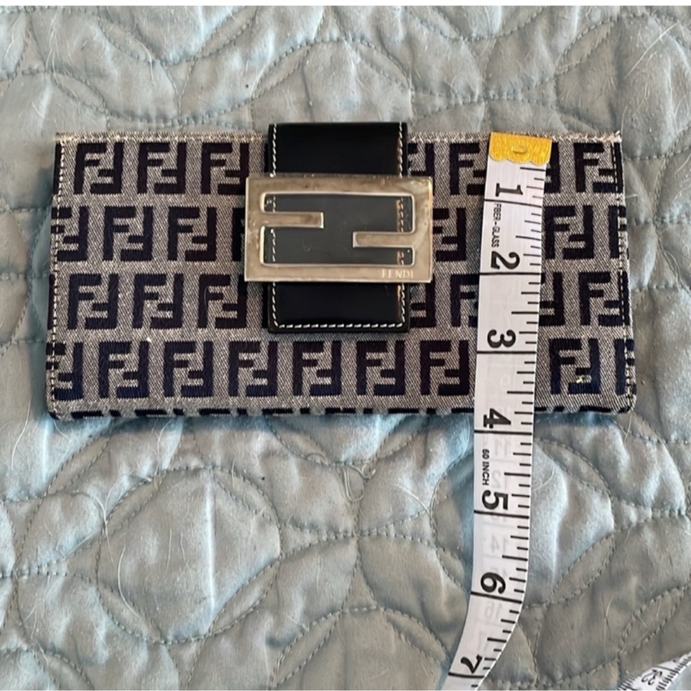 Fendi Monogram Wallet with Black Accents